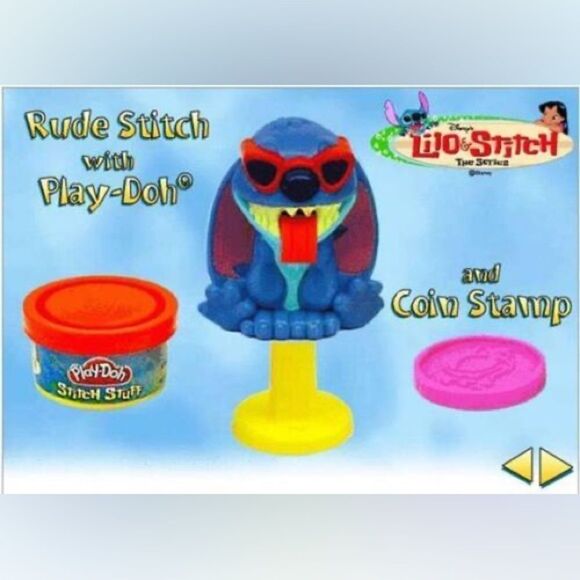 Lilo & Stitch Vintage Y2K McDonalds Happy Meal Toys (3) *SEALED* - Picture 3 of 8